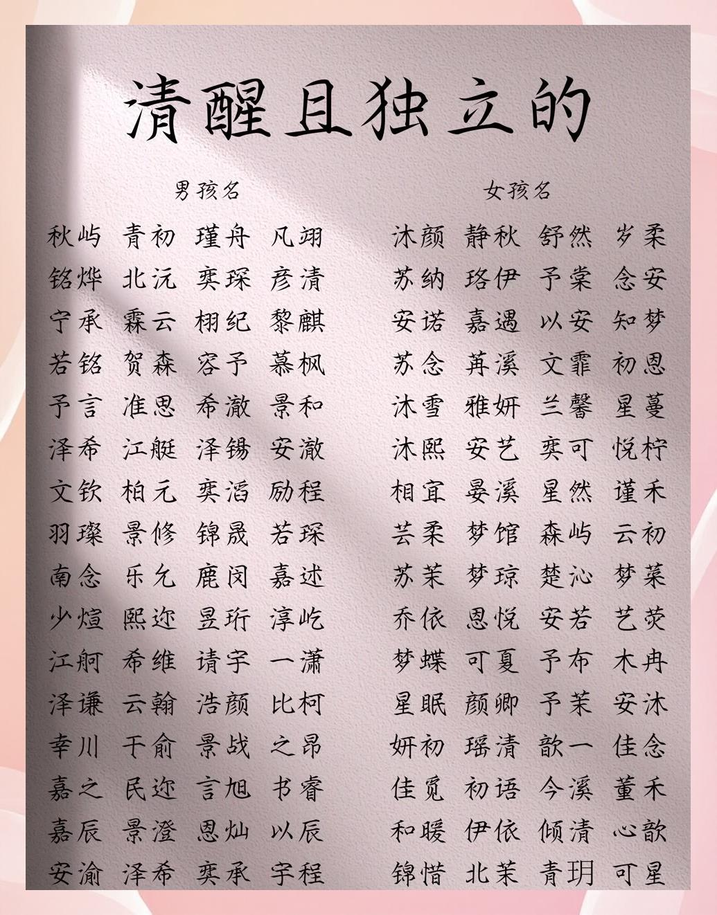名组取固笔含五-恪哗思一榜-意的名