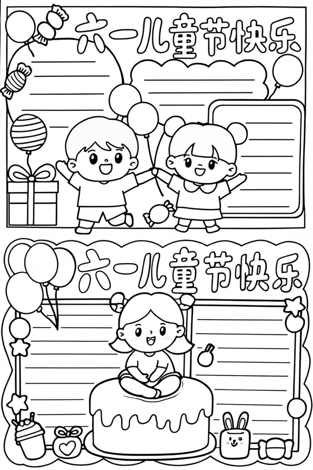 六一儿童节简单手抄报内容资料