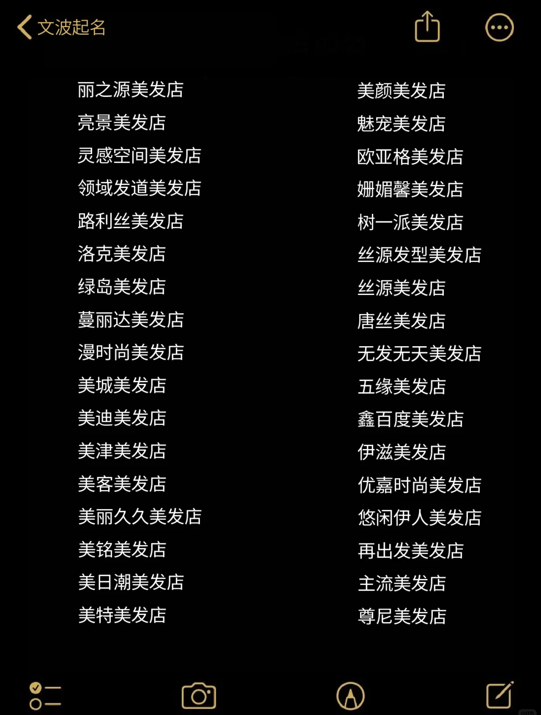 新颖的理发店名字