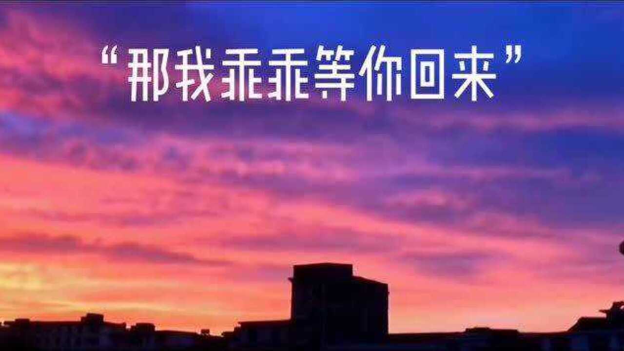 等你回来英文翻译